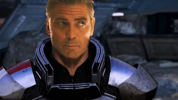 Как Джордж Клуни помог разработчикам Mass Effect выбрать облик капитана Шепарда