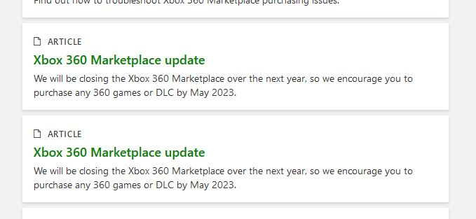 Microsoft рассказала, когда закроет Xbox 360 Marketplace, а потом взяла свои слова обратно