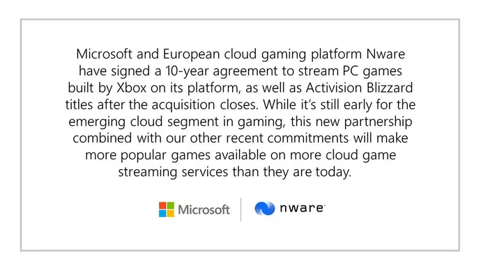 Microsoft заключила ещё одно 10-летнее соглашение, чтобы повысить свои шансы на сделку с Activision Blizzard
