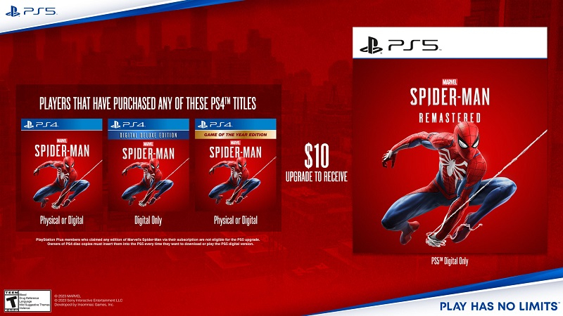 Marvel’s Spider-Man Remastered для PS5 всё-таки получит отдельную версию, а предысторию Marvel’s Spider-Man 2 расскажут в бесплатном комиксе