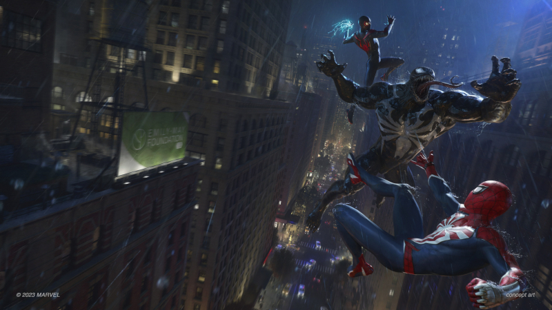 Insomniac назвала дату выхода Marvel’s Spider-Man 2, показав три концепт-арта и коллекционное издание с фигуркой Венома