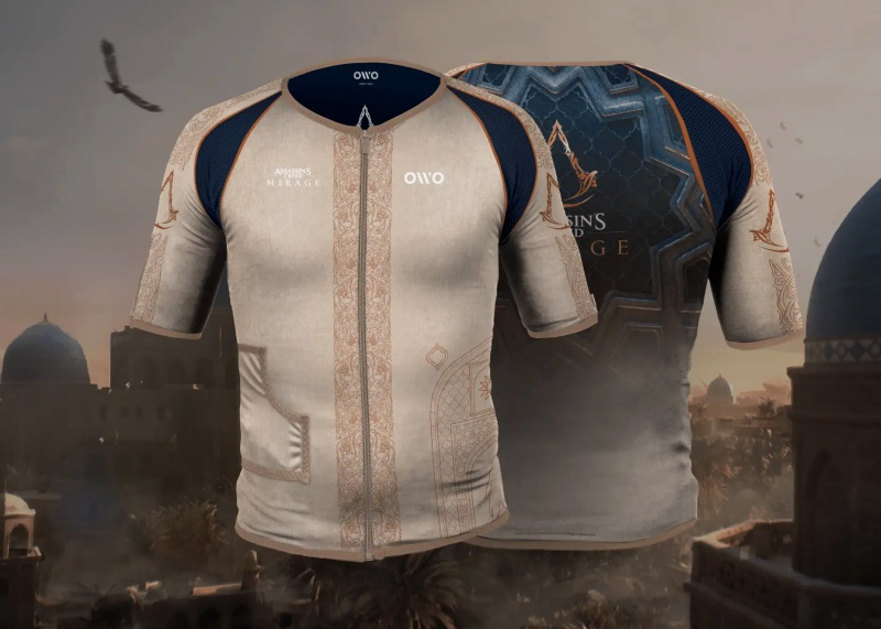 OWO и Ubisoft выпустят специальную версию футболки Skin с тактильной обратной связью для Assassin’s Creed Mirage