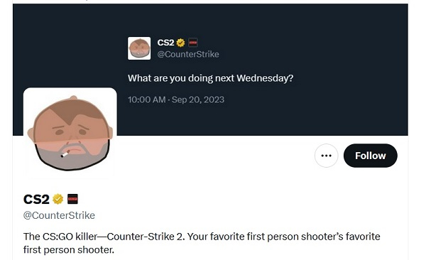 Valve взбудоражила фанатов твитом из шести слов — в нём углядели намёк на дату выхода Counter-Strike 2