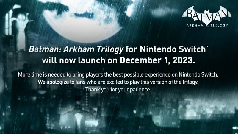 Batman: Arkham Trilogy не выйдет 13 октября на Nintendo Switch — объявлена новая дата релиза