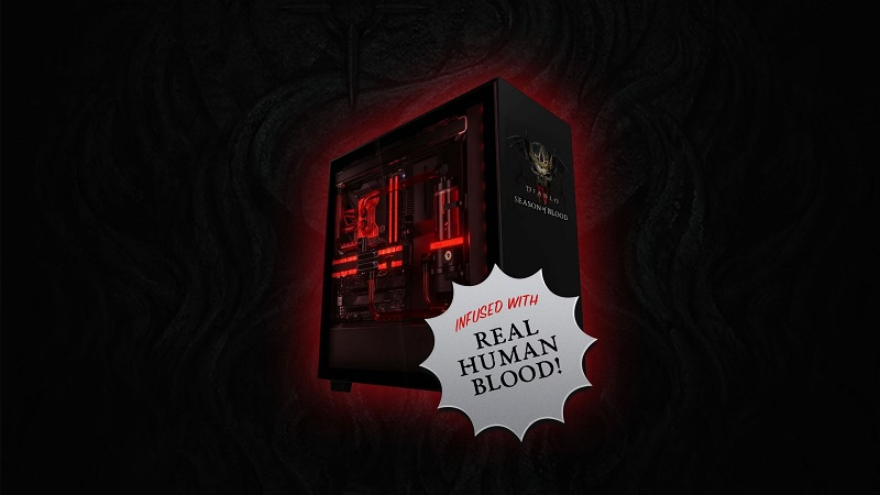 Blizzard разыграет ПК с «кровяным» охлаждением в стиле Diablo IV, если геймеры сдадут 666 кварт крови