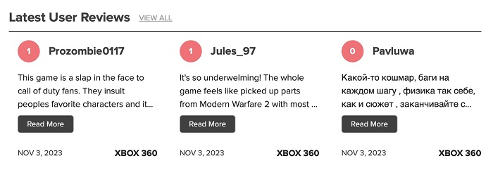 Недовольные фанаты по ошибке стали занижать рейтинг неправильной Call of Duty: Modern Warfare 3 