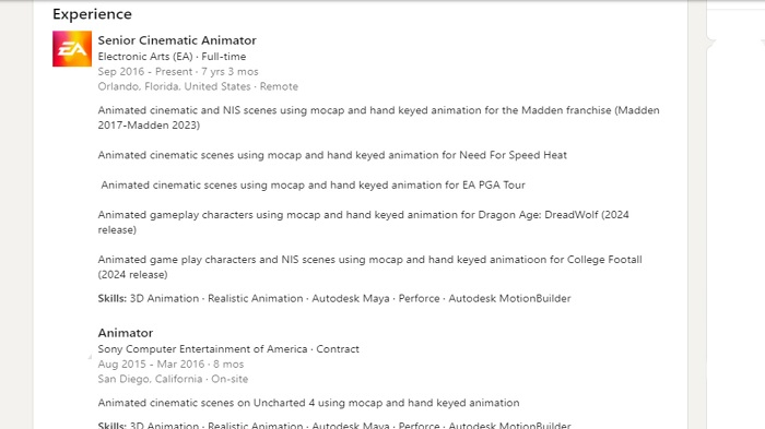 В резюме аниматора Dragon Age: Dreadwolf засветились сроки выхода игры — разработчик скрыл информацию, но было уже поздно 