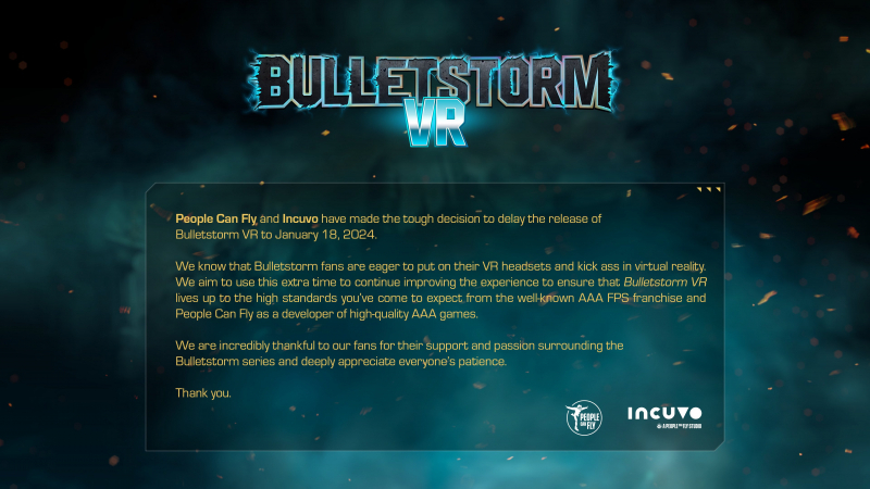 VR-версия ураганного шутера Bulletstorm не выйдет в 2023 году — объявлена новая дата релиза 