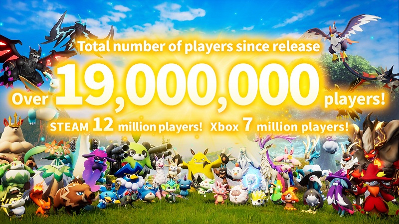 Palworld привлекла уже 19 миллионов игроков и установила рекорд Game Pass 