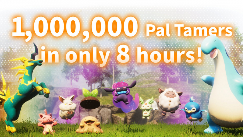 Выживание с «покемонами» Palworld достигло 1 млн проданных копий за 8 часов — игроки в восторге, а серверы трещат по швам 