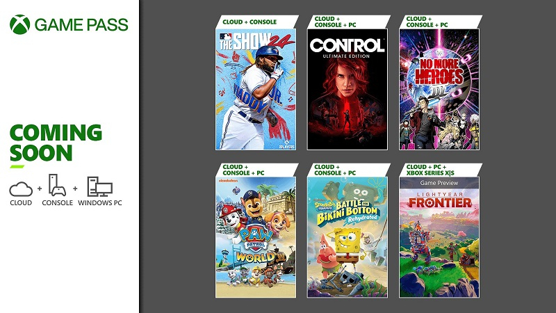 Microsoft рассказала о первых новинках Game Pass в марте — Control Ultimate Edition, No More Heroes 3, SpongeBob SquarePants и другие 