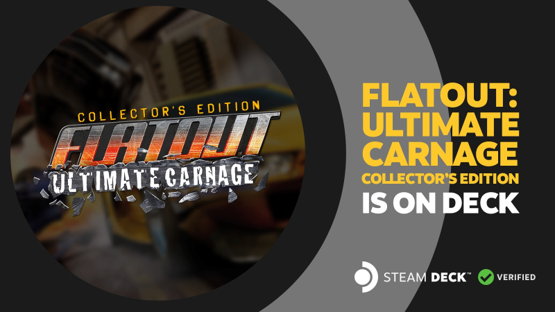 Первый за много лет патч добавил в FlatOut: Ultimate Carnage русский язык, достижения и поддержку Steam Deck, а Games for Windows Live вырезал 