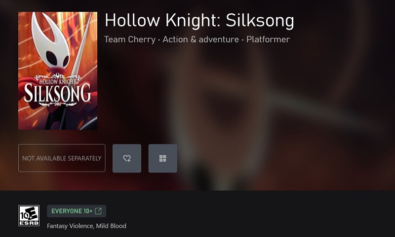 Hollow Knight: Silksong на 1 апреля получила страницу в Microsoft Store и возрастной рейтинг — фанаты в смятении 