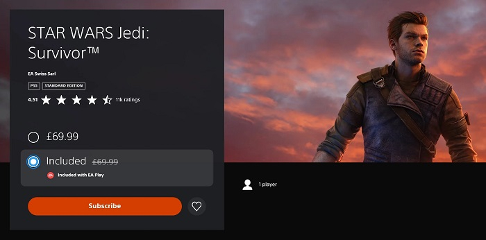 Новая надежда: боевик Star Wars Jedi: Survivor появится в каталоге EA Play до подорожания подписки 