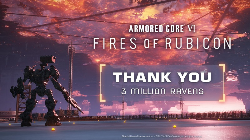 FromSoftware впервые раскрыла официальные продажи Armored Core VI: Fires of Rubicon по всему миру 